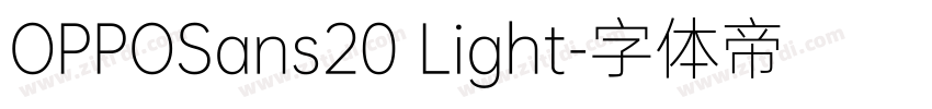 OPPOSans20 Light字体转换